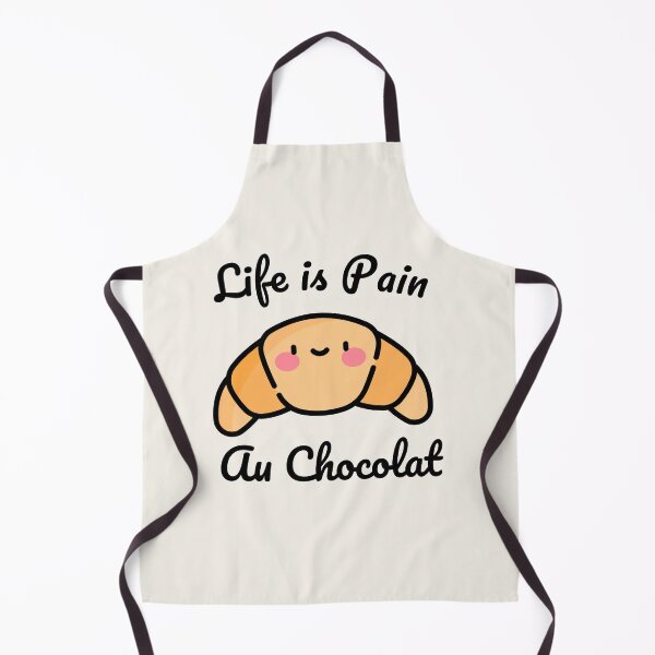 Item preview, Funny French Pastry gift - Life is Pain au Chocolat designed and sold by art-and-sticker.