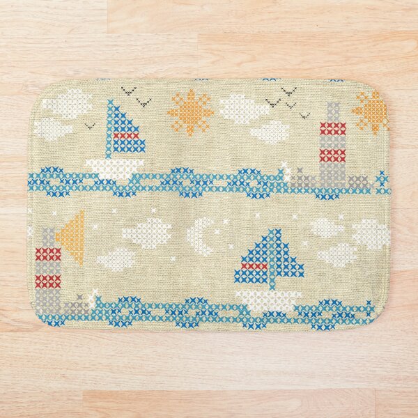 Item preview, Cross Stitch Boat Night and day designed and sold by PerlaDesignArt.