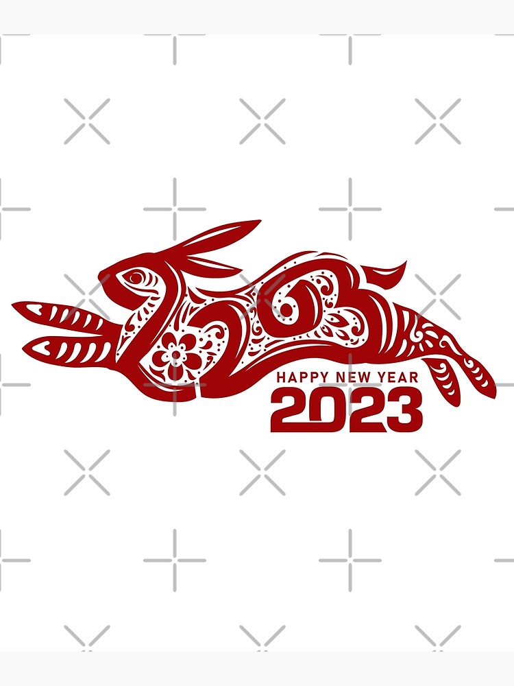 2023 The Year Of The Rabbit Poster For Sale By Aleczka Redbubble