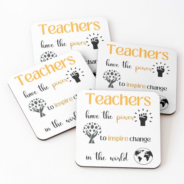 Item preview,  Teacher Quote: Teachers Have The Power to Inspire Change In The World 2 designed and sold by Bright76.