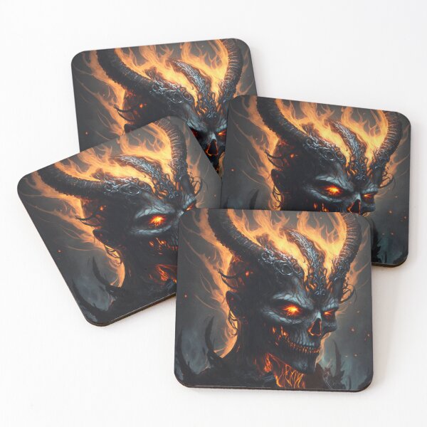 Item preview, Demonic Skull designed and sold by Skull-Breakfast.