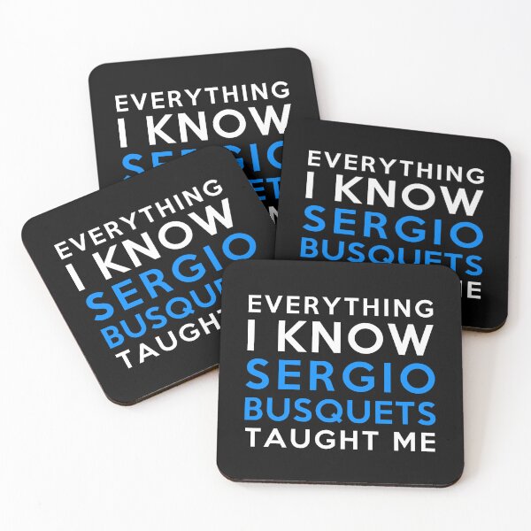 Item preview, Sergio Busquets - Everything I know designed and sold by 2Girls1Shirt.