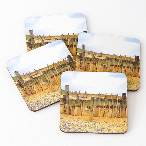 Item preview, Beach Groyne With Rusty Bolts Hornsea East Yorkshire designed and sold by Beatrice Roberts.