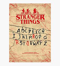 Stranger Things - Minimal TV show fanart alternative Photographic Print