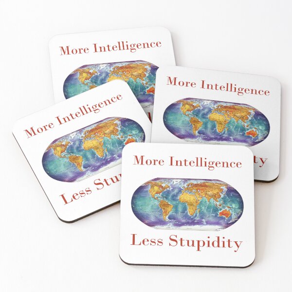 Item preview, More Intelligence Less Stupidity  designed and sold by CrankyOldDude.