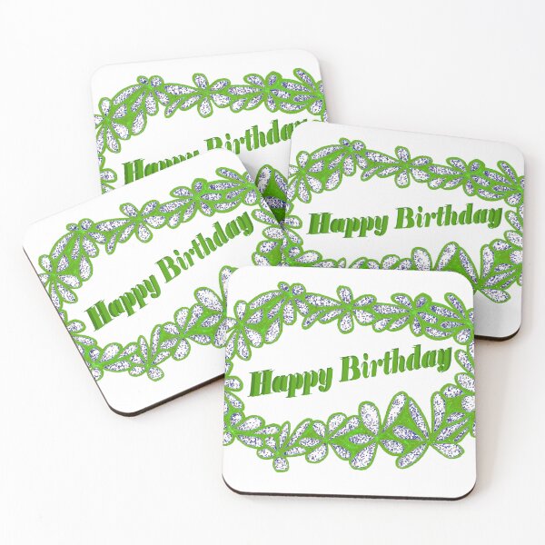 Item preview, Happy Birthday Circlet Green Drawing designed and sold by KazM.