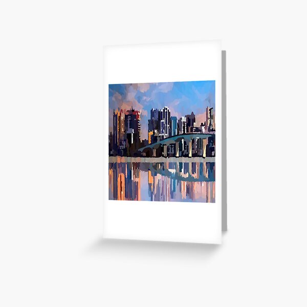 Item preview, Sarasota Florida Reflections Skyline designed and sold by Jon-Baran.