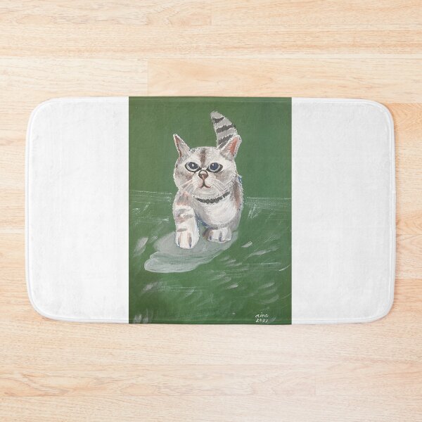 Item preview, Green cat designed and sold by aimetuchinda.