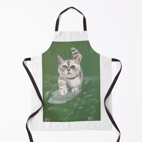 Item preview, Green cat designed and sold by aimetuchinda.
