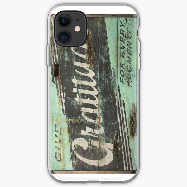 Gratitude Teal Positive Pop iPhone Soft Case