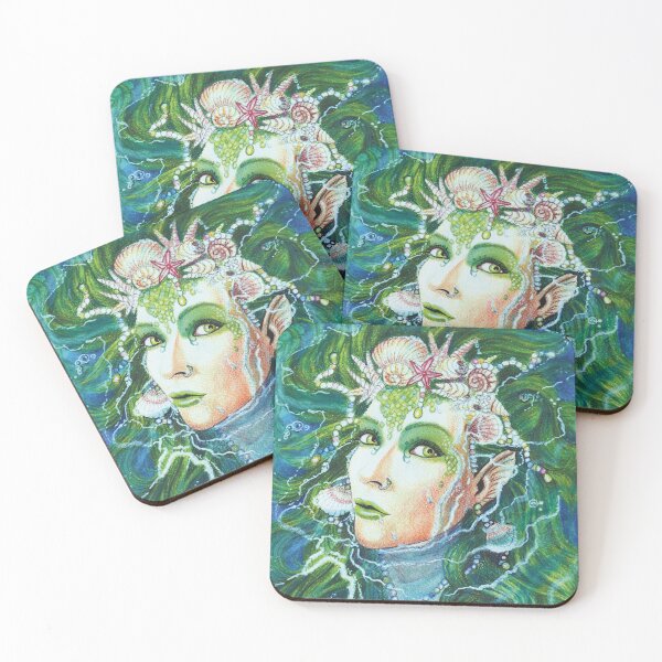 Item preview, Emerald Mermaid designed and sold by LindaSayeghArt.
