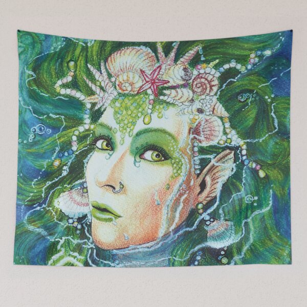 Item preview, Emerald Mermaid designed and sold by LindaSayeghArt.