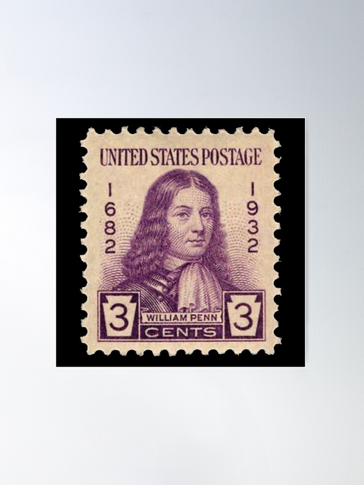 William Penn stamp vintage