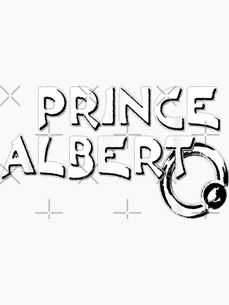 "Prince Albert Male Body Piercing" Sticker for Sale by Passedemot2001
