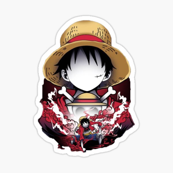 Luffy Gear 2 Minimalist Design | Sticker