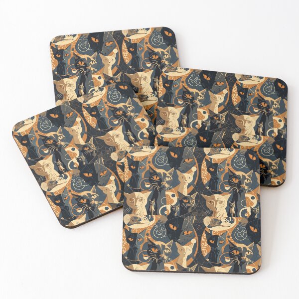 Item preview, cats in Fritz Lang style designed and sold by chyornayakoshka.