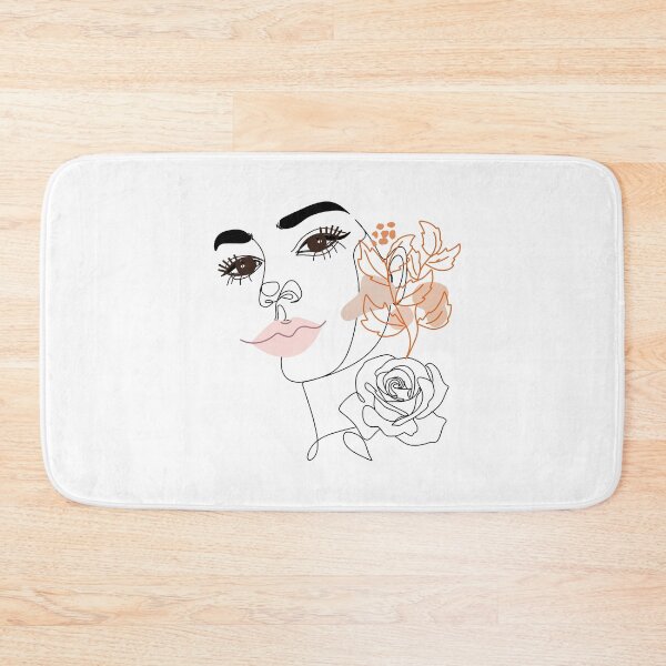 Item preview, A Striking Abstract Female Face With Big Brown Eyes designed and sold by Flowerartlovers.