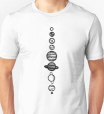 White Planets Unisex T-Shirt