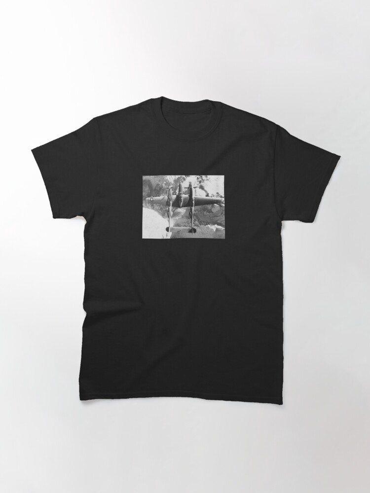 Classic T-Shirt, WWII, Aerial Photo Reconnaissance, P-38 Lightning. designed and sold by UltraQuirky