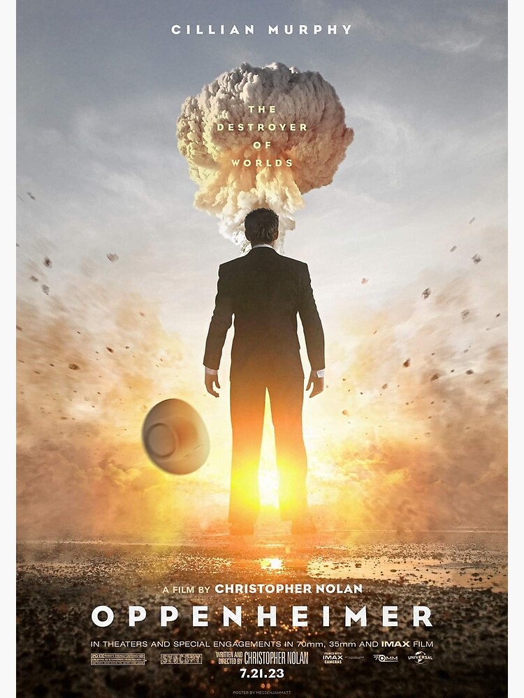 Oppenheimer (2023) By Christopher Nolan Poster Premium Matte Vertical ...