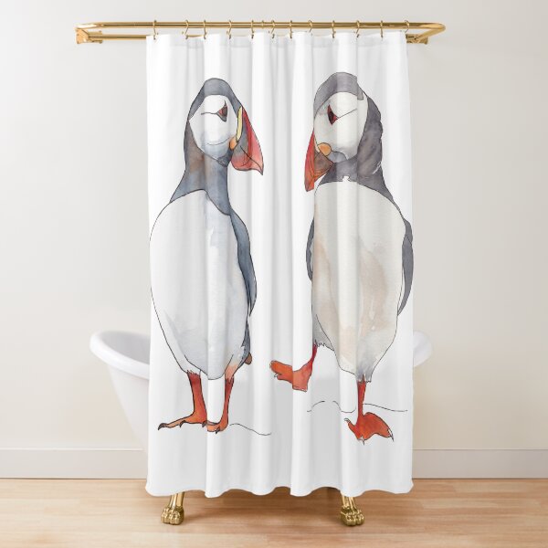 Item preview, Puffin friends dancing - illustration designed and sold by kittyvdheuvel.