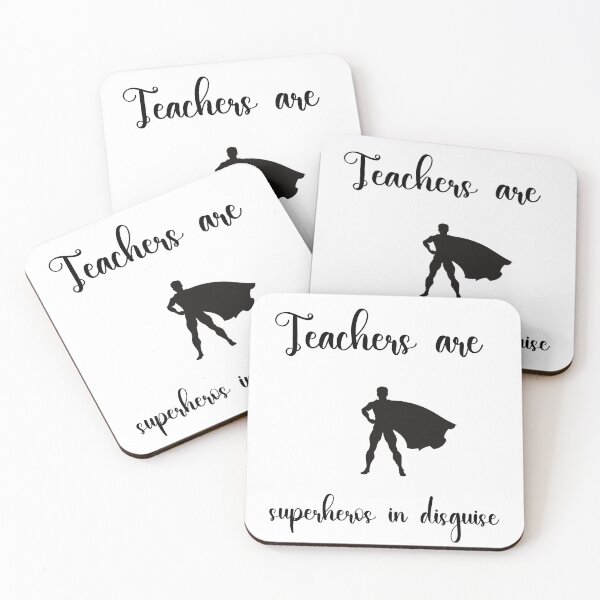 Item preview, Teacher Quote:  Teachers Are Superheros In Disguise | Male  designed and sold by Bright76.