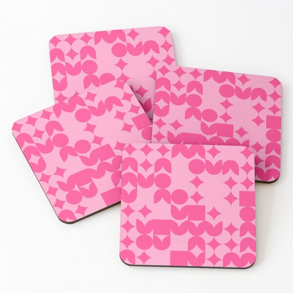 Item preview, Girly Pinkish Geometric Pattern - Flowers & Stars #5 designed and sold by Trendy-Now.