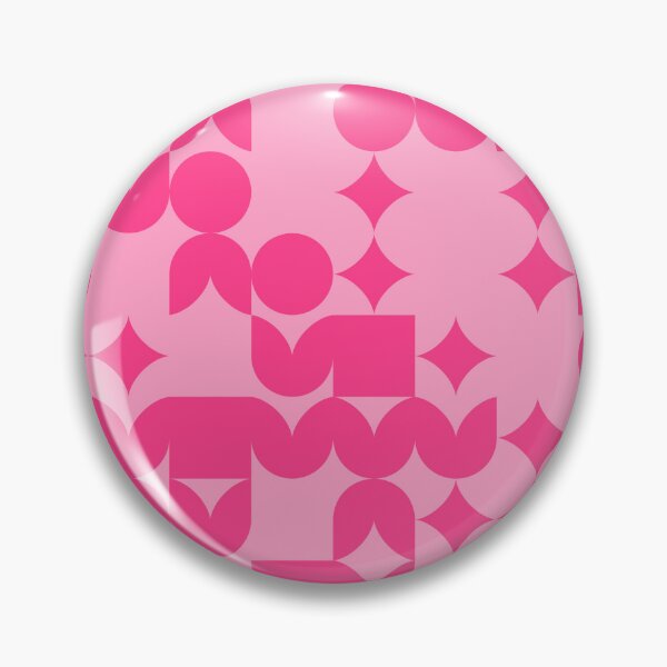 Item preview, Girly Pinkish Geometric Pattern - Flowers & Stars #5 designed and sold by Trendy-Now.
