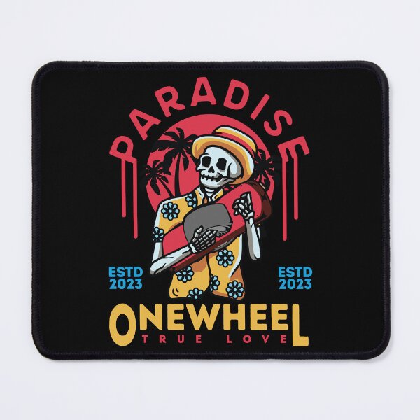 Item preview, onewheel paradise artwork -Skeleton hugging a onewheel designed and sold by QUEEN-WIVER.