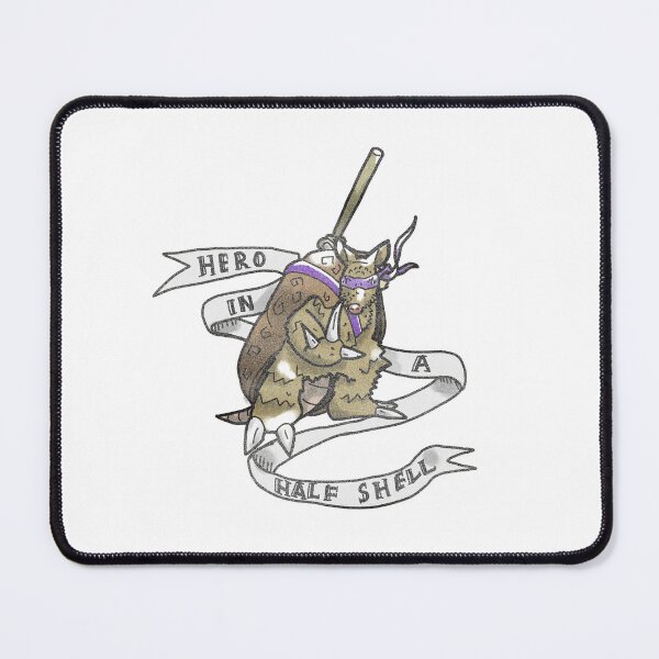 Item preview, Armadillo Hero in a half shell! - vintage 90s style - superhero parody designed and sold by Dopamine Dumpster.