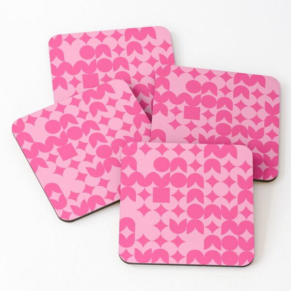 Item preview, Girly Pinkish Geometric Pattern - Flowers & Stars #7 designed and sold by Trendy-Now.