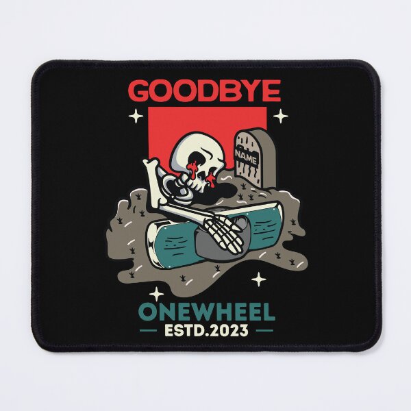 Item preview, onewheel artwork -Skeleton hugging a onewheel designed and sold by QUEEN-WIVER.