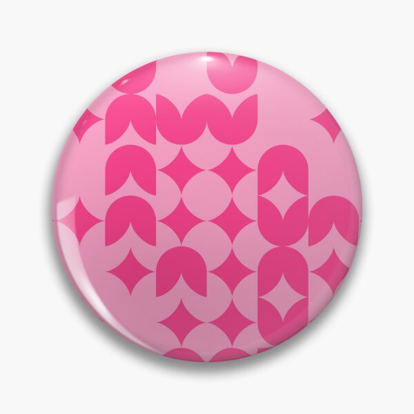 Item preview, Girly Pinkish Geometric Pattern - Flowers & Stars #8 designed and sold by Trendy-Now.