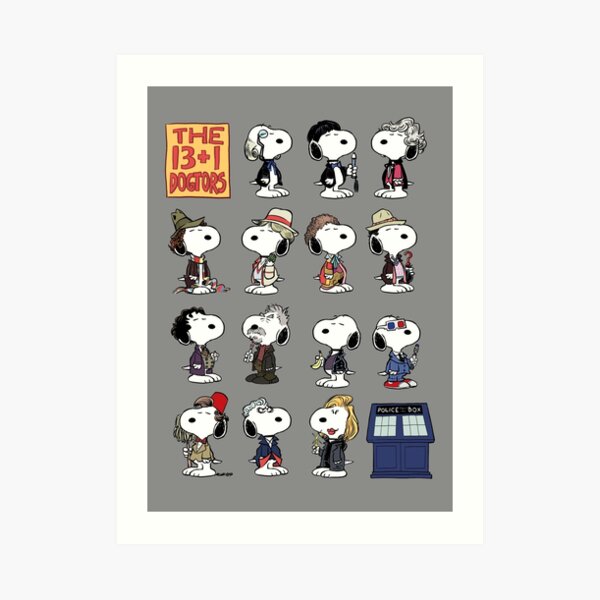 The 13 + 1 Dogtors Art Print