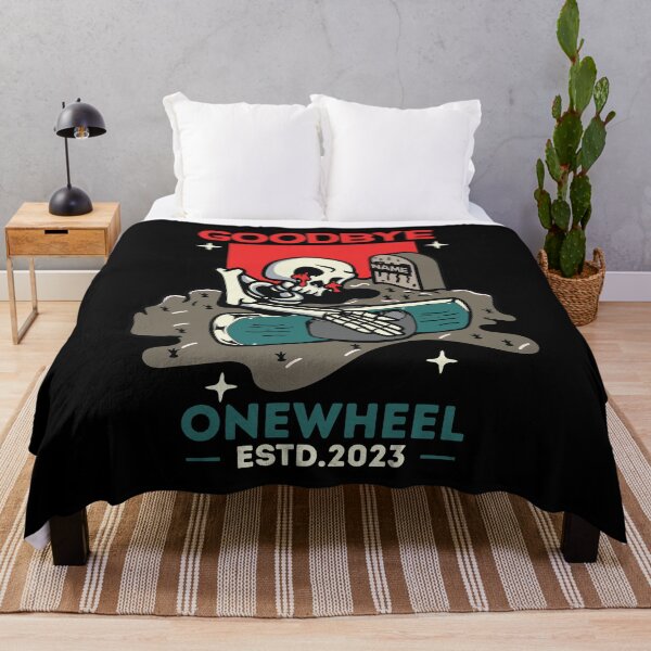 Item preview, onewheel artwork -Skeleton hugging a onewheel designed and sold by QUEEN-WIVER.