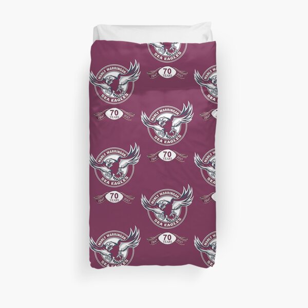 Manly Sea Eagles Logo - 70 Years Duvet Cover