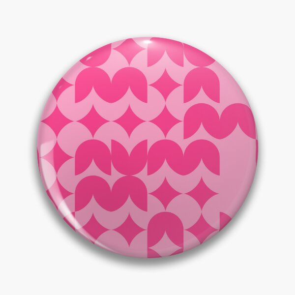 Item preview, Girly Pinkish Geometric Pattern - Flowers & Stars #10 designed and sold by Trendy-Now.