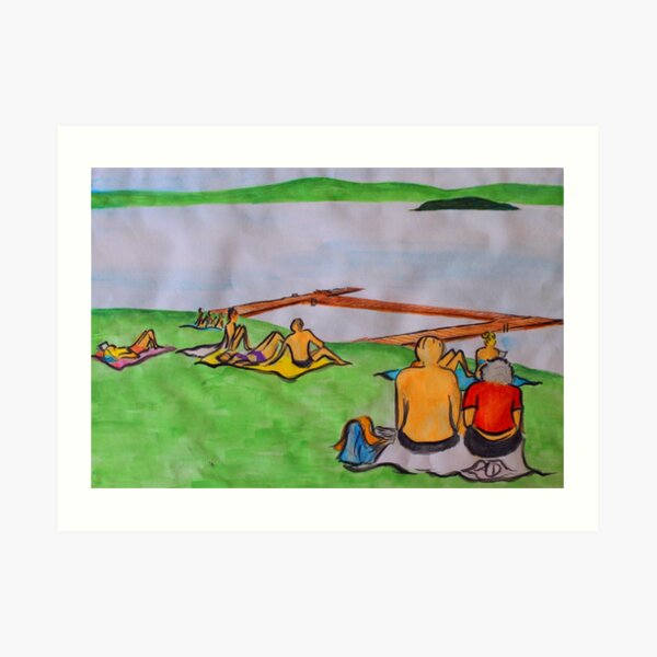 Dreaming of lazy summer afternoons on the banks of Lake Mälaren Art Print