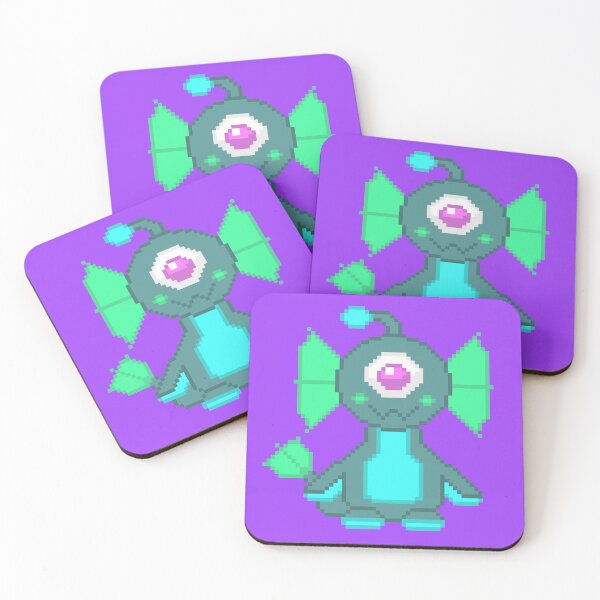 Item preview, cute one eyed sea monster pixel art designed and sold by Mirumix9.