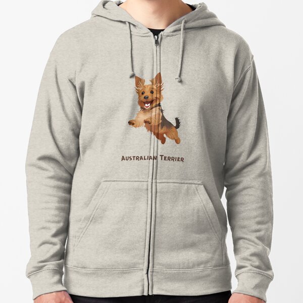Australian Terrier Zipped Hoodie