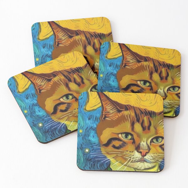 Item preview,  Cat Van Gogh Style #1 designed and sold by cardia1991.