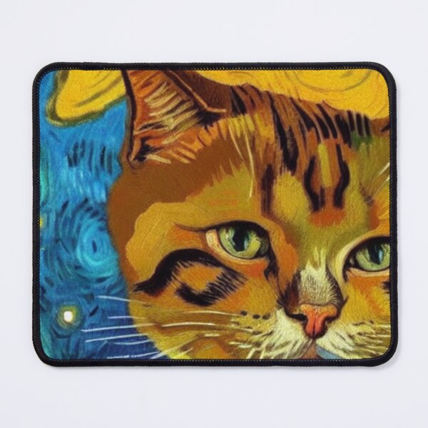 Item preview, Cat Van Gogh Style #1 designed and sold by cardia1991.