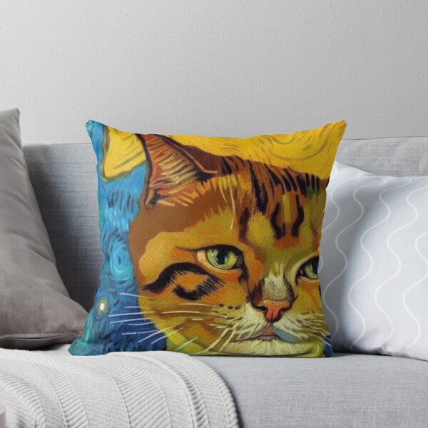 Item preview,  Cat Van Gogh Style #1 designed and sold by cardia1991.