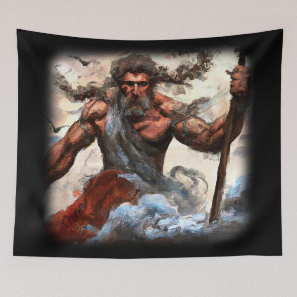 Item preview, Painting of a Greek god designed and sold by Perryfranken.