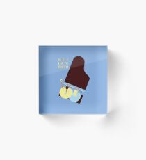 Retro style Girls like to Party! Acrylic Block