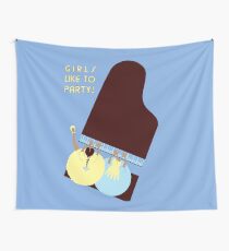 Retro style Girls like to Party! Wall Tapestry