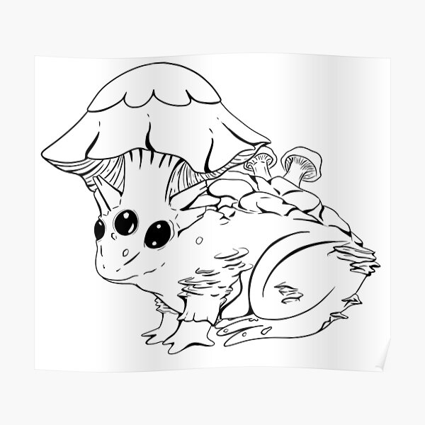 Mysteriöser Pilzfrosch Poster