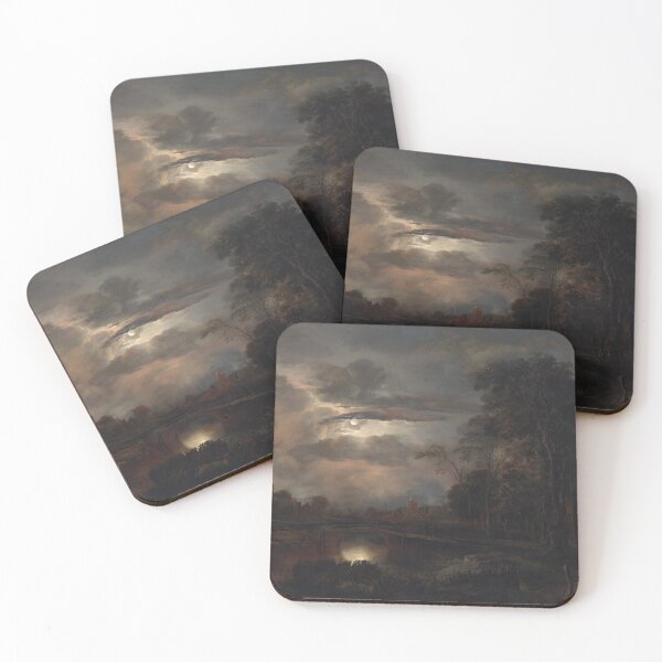 Item preview, Moonlit Landscape with Bridge by Aert van der Neer, 1648 designed and sold by Vintage Wall Art.