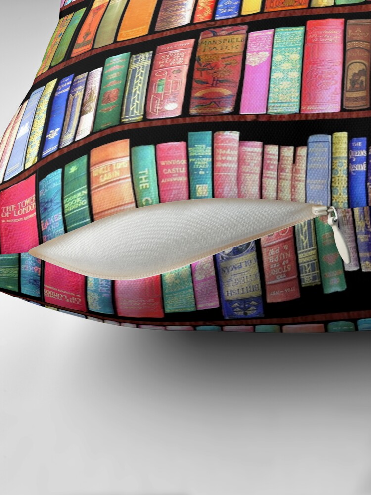 Alternate view of Bookworm Antique book library, vintage book shelf Floor Pillow