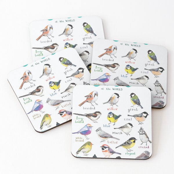 Item preview, Tits of the WORLD - Bird Art Print designed and sold by Sadokartista.